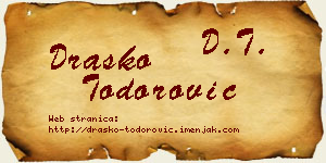 Draško Todorović vizit kartica